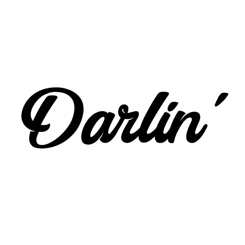 Darlin’ - Women’s Inspirational Quotes Wall Art Vinyl Decal - ecoration Vinyl Sticker - Motivational Wall Art Decal - Bedroom Wall Art Decals - Trendy Vinyl Wall Art (Gold) 1