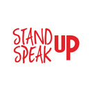 Stand UP Speak UP - Inspirational Quotes Wall Art Vinyl Decal - 15" X 28" Decoration Vinyl Sticker - Motivational Wall Art Decal - Bedroom Wall Art Decals - Trendy Vinyl Wall Art (Red) 1