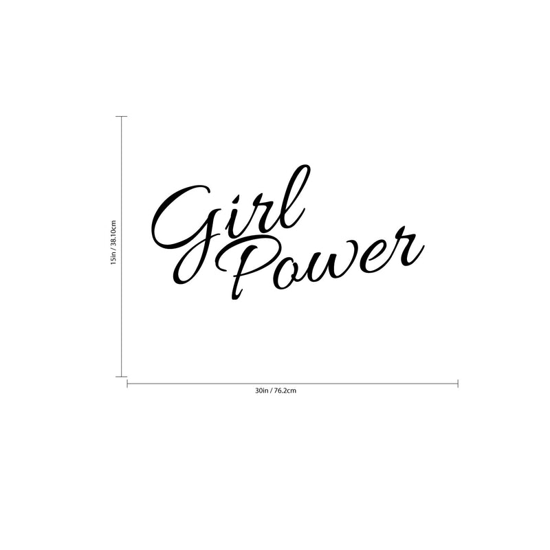 Girl Power - Vinyl Wall Art Stickers - Bedroom Vinyl Wall Decals - Women's Quotes Wall Art 4