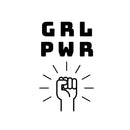 GRL PWR Girl Power - Inspirational Quotes Vinyl Wall Art Stickers - 23" x 14" - Bedroom Vinyl Wall Decals - Women’s Motivation Quote Wall Art 4