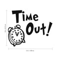 TIME OUT! Clock Vinyl Wall Art Stickers - Kids Bedroom Vinyl Wall Decals - Cute Wall Art Decals for Toddler Boys and Girls Bedroom 4