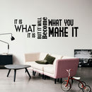 It Is What It Is - Inspirational Quotes Wall Art Vinyl Decal - Decoration Vinyl Sticker - Motivational Wall Art Decal - Living Room Bedroom Vinyl Decals 2