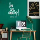 You Are Amazing! Remember That - Inspirational Life Quotes - Wall Art Vinyl Decal - 34" x 23" Decoration Vinyl Sticker - Motivational Wall Art Decal - Bedroom Living Room Decor - Trendy Wall Art 2