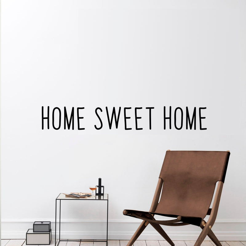 Home Sweet Home Inspirational Quotes Lettering Decor - Vinyl Wall Art Decal 6" x 40" Decoration Vinyl Sticker - Living Room and Kitchen Wall Decals - Greeting Welcome Entrance 3