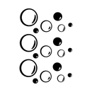 Pack of 18 Soap Bubbles Vinyl Wall Art Decals - 1" x 4" - Bedroom Vinyl Wall Decor Stickers - Bathroom Vinyl Decal Wall Decor - Kids Room Vinyl Wall Decals - Soap Bubbles Pattern Vinyl 4