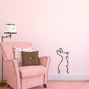 Cute Bunny Silhouette - Vinyl Wall Art Stickers - 32" x 15" - Cute Wall Art Decals for Little Girls and Boys Bedroom - Nursery Room Wall Art Decor 2