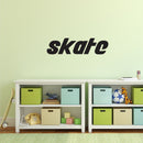 Skate Vinyl Wall Art Sticker Decor - 3" x 14" Boys Room SK8TR Wall Decor- Cute Skater Girl Vinyl Sticker - Play Room Decorations - Cool Wall Art Decals for Teens Bedroom 3