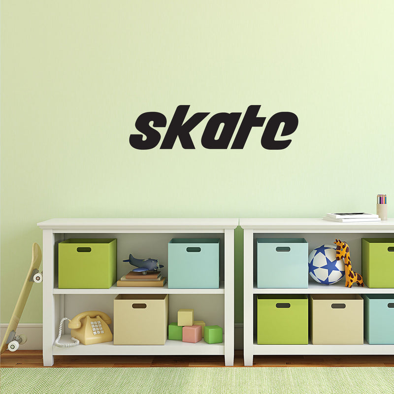 SKATE Lettering - Vinyl Wall Art Stickers - Vinyl Wall Decor Boys Bedroom - Skate Wall Art Decals for Children's Play Room - Wall Art For Toddlers Bedroom - SK8 Wall Decor Vinyl Sticker 3