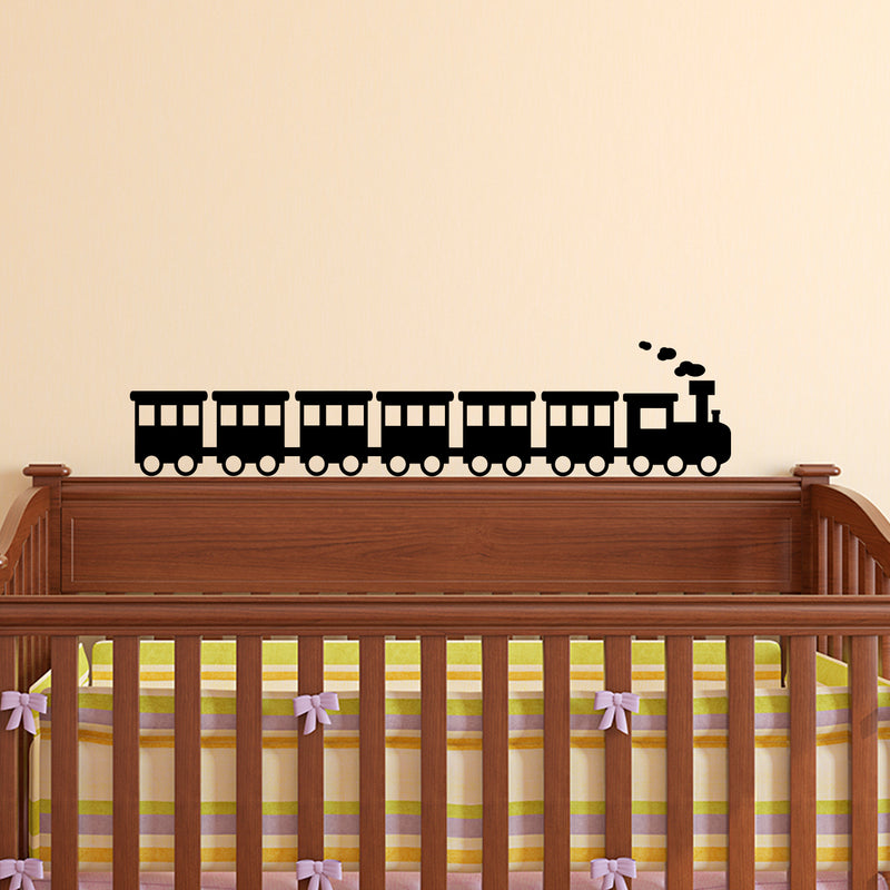 Choo Choo Train Shape - Vinyl Wall Art Stickers - Cute Wall Art Decals for Little Girls and Boys Bedroom - Nursery Room Wall Art Decor - Thomas And Friends Decoration 2