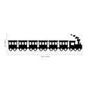 Choo Choo Train - Vinyl Wall Art Sticker Decals - 9" x 40" - Cute Wall Art Decals for Little Girls and Boys Bedroom - Nursery Room Wall Art Decor 3