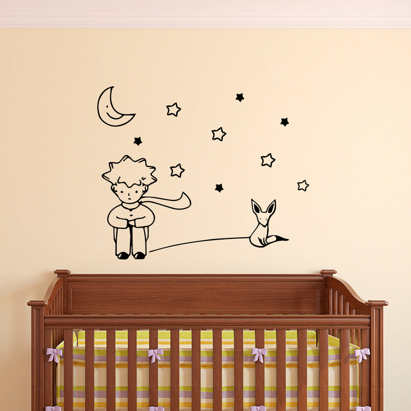 The Little Prince - El Principito - Vinyl Wall Art Stickers - Unisex Childrens Bedroom Decals - Preschool and Kindergarten Kids Vinyl Wall Art 2