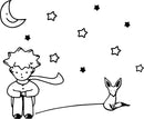 The Little Prince - El Principito - Vinyl Wall Art Stickers - Unisex Childrens Bedroom Decals - Preschool and Kindergarten Kids Vinyl Wall Art 1
