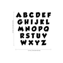 Set of Abc’s Alphabet Letters - Educational Vinyl Wall Art Stickers - 3" x 3" Each Letter - Unisex Childrens Bedroom Decals - Preschool and Kindergarten Kids Educational Classroom Wall Art Decals 3