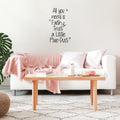 Inspirational Quotes Wall Decal for Girls Bedroom - All You Need is Faith; Trust; and a Little Pixie Dust - 33" x 23" - Cute Wall Art Decor Sticker Decals for Baby Girl Nursery Room 1