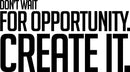 Motivational Quotes Vinyl Wall Decal - Don’t Wait for Opportunity Create IT - 20" x 36" Home Office Workplace Inspirational Art Decal Stickers - Bedroom Living Room Vinyl Wall Decor 1