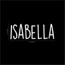 Vinyl Wall Art Decal Girls Custom Name - ’Isabella’ Custom Text Name - 12" x 34" - Girls Bedroom Vinyl Wall Decals - Cute Wall Art Decals for Baby Girl Nursery Room Decor (12" x 34"; White Text) 3