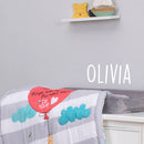 Vinyl Wall Art Decal Girls Custom Name - ’Olivia’ Custom Text Name- 12" x 26" - Girls Bedroom Vinyl Wall Decals - Cute Wall Art Decals for Baby Girl Nursery Room Decor (12" x 26"; White Text) 2
