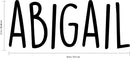 Vinyl Wall Art Decal Girls Custom Name - ’Abigail’ - 12" x 30" - Girls Bedroom Vinyl Wall Decals - Cute Wall Art Decals for Baby Girl Nursery Room Decor (12" x 30"; Black Text) 4