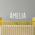 Vinyl Wall Art Decal Girls Custom Name - 'AMELIA' Custom Text Name - Girls Bedroom Vinyl Wall Decals - Cute Wall Art Decals for Baby Girl Nursery Room Decor 3