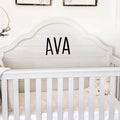 Vinyl Wall Art Decal Girls Custom Name - 'AVA' Custom Text Name - Girls Bedroom Vinyl Wall Decals - Cute Wall Art Decals for Baby Girl Nursery Room Decor 3