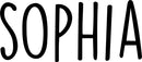 Vinyl Wall Art Decal Girls Custom Name - 'SOPHIA' Custom Text Name - Girls Bedroom Vinyl Wall Decals - Cute Wall Art Decals for Baby Girl Nursery Room Decor 1