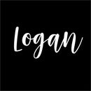 Vinyl Wall Art Decal Boys Custom Name - ’Logan’ Custom Text Name - 12" x 29" - Little Boys Bedroom Vinyl Wall Decals - Cute Wall Art Decals for Baby Boy Nursery Room Decor (12" x 29"; White Cursive) 4