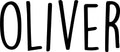Vinyl Wall Art Decal Boys Custom Name - ’Oliver’ Custom Text Name - 12" x 30" - Little Boys Bedroom Vinyl Wall Decals - Cute Wall Art Decals for Baby Boy Nursery Room Decor (12" x 30"; Black Text) 1