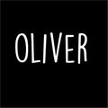 Vinyl Wall Art Decal Boys Custom Name - ’Oliver’ Custom Text Name - 12" x 30" - Little Boys Bedroom Vinyl Wall Decals - Cute Wall Art Decals for Baby Boy Nursery Room Decor (12" x 30"; White Text) 1