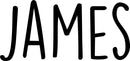 Vinyl Wall Art Decal Boys Custom Name - 'JAMES' Custom Text Name - Little Boys Bedroom Vinyl Wall Decals - Cute Wall Art Decals for Baby Boy Nursery Room Decor 1
