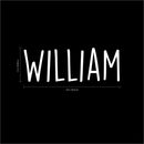 Vinyl Wall Art Decal Boys Custom Name - ’William’ Custom Text Name - 12" x 34" - Little Boys Bedroom Vinyl Wall Decals - Cute Wall Art Decals for Baby Boy Nursery Room Decor (12" x 34"; White Text) 4