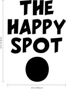 Vinyl Wall Art Decal - The Happy Spot - 32" X 23" - Children’s Bedroom Vinyl Decal Sticker - Indoor Outdoor Work Kitchen Wall Art Home Decor 4