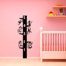 Nursery Vinyl Wall Art Decal - Cute Hanging Monkeys Growth Chart - 64" x 23" - Childrens Bedroom Removable Vinyl Wall Decals - Baby Zoo Animals Unisex Little Kids Room Play Area Daycare 2