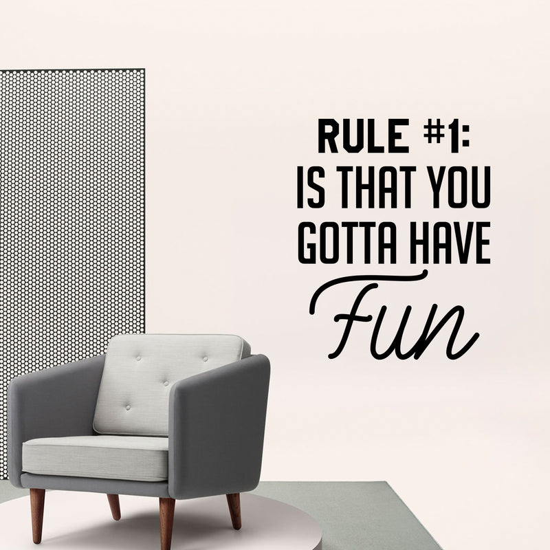 Vinyl Art Wall Decal - Rule