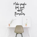 Vinyl Wall Art Decal - Make People Feel Good About Themselves - 20" x 18" - Motivational Life Quotes - Positive Thinking - Good Vibes Stencil Letters Adhesives - Home Office Wall Decoration 2