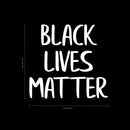 Vinyl Laptop Skin Decal - Black Lives Matter - 5" x 5" - Removable Waterproof Car Bumper Sticker Decals (5" x 5"; White Text) 4