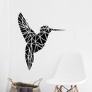 Vinyl Wall Art Decal - Geometric Hummingbird Outline - Beautiful Exotic Bird Wall Art Sticker Decals - Home Decor Living Room Bedroom (28" x 23"; Blue) 5