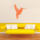 Vinyl Wall Art Decal - Geometric Hummingbird Outline - 28" x 23" - Beautiful Exotic Bird Wall Art Sticker Decals - Home Decor Living Room Bedroom (28" x 23"; Orange) 2
