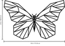 Vinyl Wall Art Decal - Geometric Butterfly Outline - 23" x 36" - Home Decor Sticker Decals - Living Room Bedroom Nursery Playroom (23" x 36"; Black) 1