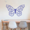 Vinyl Wall Art Decal - Geometric Butterfly Outline - Home Decor Sticker Decals - Living Room Bedroom Nursery Playroom (23" x 36"; Blue) 3
