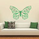 Vinyl Wall Art Decal - Geometric Butterfly Outline - 23" x 36" - Home Decor Sticker Decals - Living Room Bedroom Nursery Playroom (23" x 36"; Green) 2