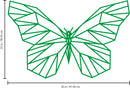 Vinyl Wall Art Decal - Geometric Butterfly Outline - 23" x 36" - Home Decor Sticker Decals - Living Room Bedroom Nursery Playroom (23" x 36"; Green) 3