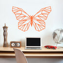 Vinyl Wall Art Decal - Geometric Butterfly Outline - 23" x 36" - Home Decor Sticker Decals - Living Room Bedroom Nursery Playroom (23" x 36"; Orange) 2