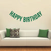 Vinyl Wall Art Decals - Happy Birthday - 16" x 45" - Best Wishes Celebrate Home Work Place Stencil Adhesives - Fun Happy Decal for Office Living Room Bedroom Dorm Room Decor (16" x 45"; Green Text) 2