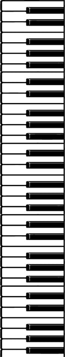 Vinyl Wall Art Decal - Piano Keys Design - 68" x 12" Decoration Vinyl Sticker - Unisex Musician Wall Art Decal - Modern Music Instrument Decal - Indoor Outdoor Stencil Adhesive (68" x 12"; Black) 4