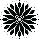 Vinyl Wall Art Decal - Circle Mandala - Adhesive Vinyl Sticker Decals - Home Apartment Workplace Decor - Yoga Studio Namaste Meditation Mandala Bohemian Flower 1