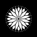 Vinyl Wall Art Decal - Circle Mandala - 23" x 23" - Adhesive Vinyl Sticker Decals - Home Apartment Workplace Decor - Yoga Studio Namaste Meditation Mandala Bohemian Flower (23" x 23"; White) 3