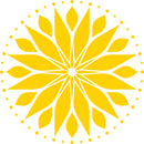 Vinyl Wall Art Decal - Circle Mandala - 23" x 23" - Adhesive Vinyl Sticker Decals - Home Apartment Workplace Decor - Yoga Studio Namaste Meditation Mandala Bohemian Flower (23" x 23"; Yellow) 4