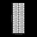 Set of 26 Vinyl Wall Art Decal - 0.5 to 13 Calorie Step Counter - 3" x 8" Each - Health and Fitness Sticker Adhesives - Motivational Wall Art Decal - Home Gym Office Decor (3" x 8" Each; White) 4