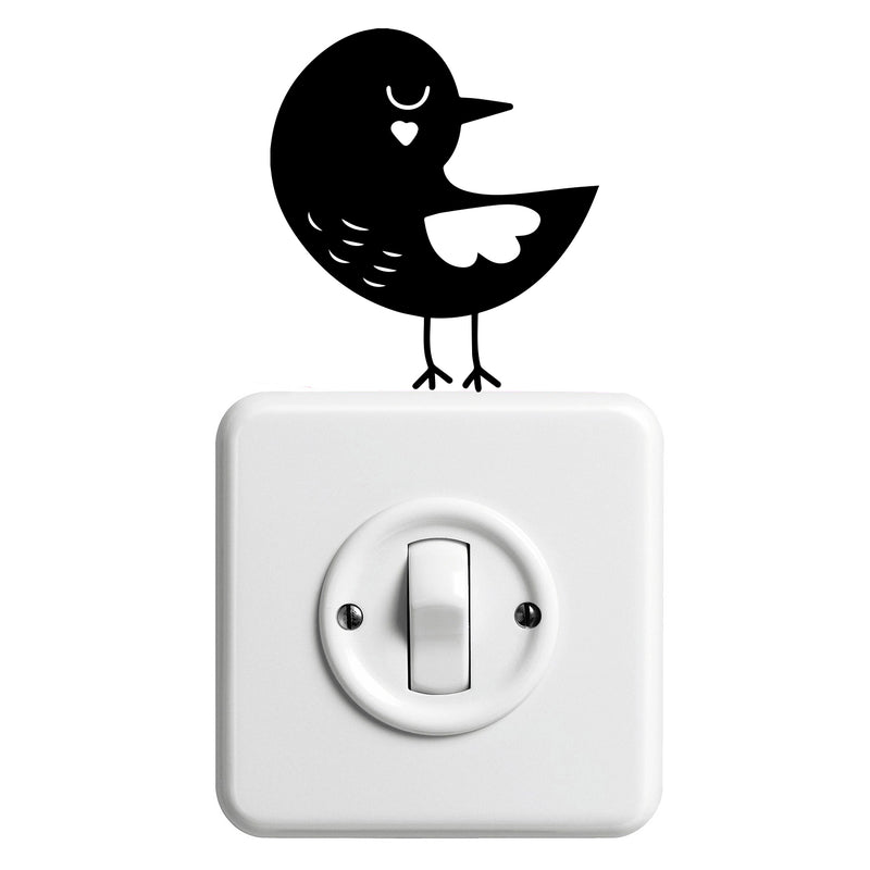 Vinyl Wall Art Decal - Little Bird - 4" x 3.5" - Cute Animal Decor for Light Switch Window Mirror Luggage Car Bumper Laptop Computer Peel and Stick Skin Sticker Designs 2