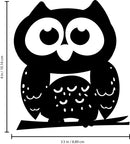 Vinyl Wall Art Decal - Little Owl - 4" x 3.5" - Cute Animal Decor for Light Switch Window Mirror Luggage Car Bumper Laptop Computer Peel and Stick Skin Sticker Designs 3